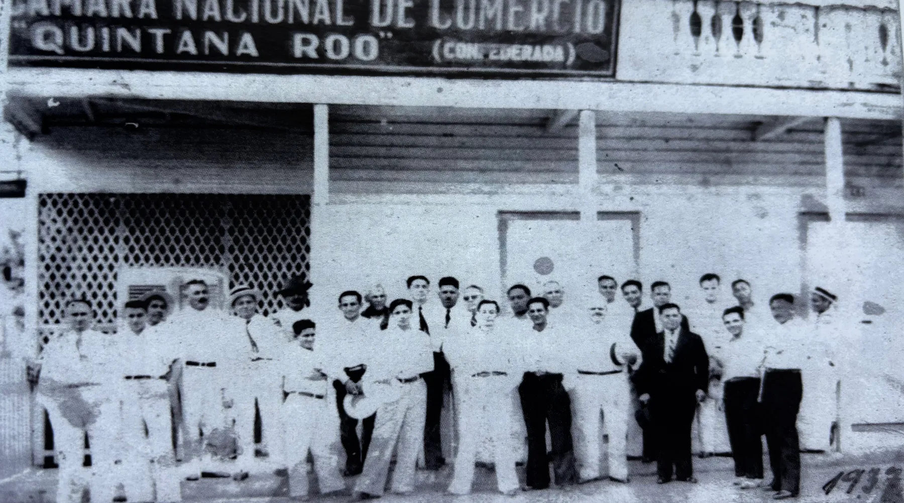 Grupo fundador de la Cámara Nacional de Comercio de Chetumal